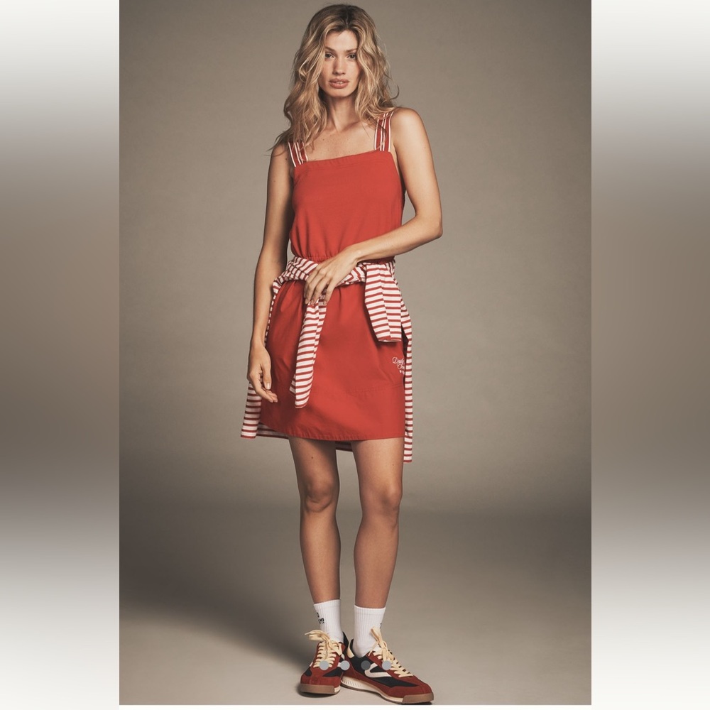 Anthropologie Daily Practice Red Mini Dress - Size XS - Colour Red - BNWT